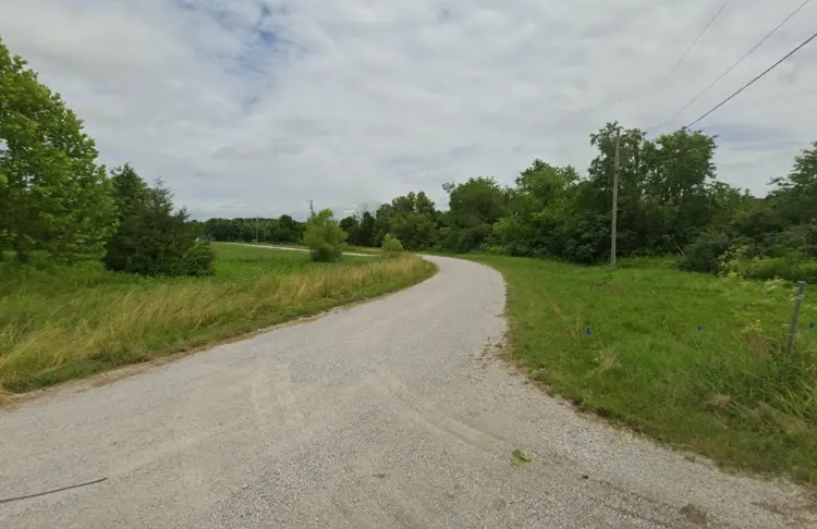 Gravel road for property access